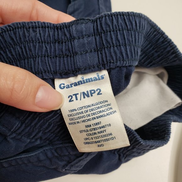 💕 Garanimals Dark Blue Shorts Size 2T - Picture 6 of 7
